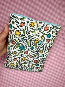 Hail Mary prayer Booksleeve Handmade quilted Book sleeve
