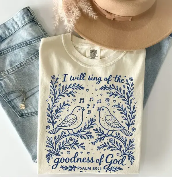 Christian TShirt, God Tee, Bible Verse T-Shirt, Christian Gift, Religious tee, Faith Based Crewneck, Church Tshirt, Floral Tee