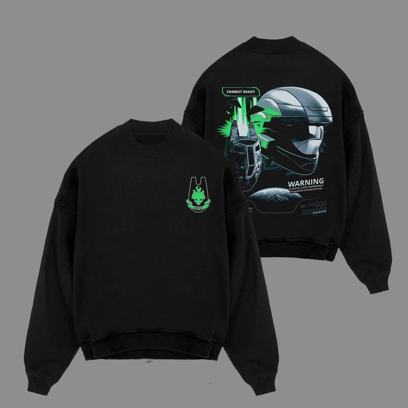 Halo 3: ODST Hoodie Shirt Version 2 Premium Cotton, Halo Fans, RPG Game Graphic Hoodie, Streetwear Hoodie Unisex Oversize Gift for RPG Game Lovers