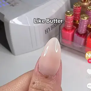 DND DC 2456 Like Butter Gel and Lacquer Duo nail care nail art sheer nude gel color