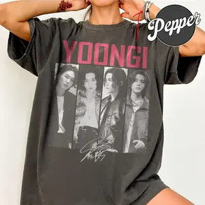Comfort Colors Vintage Korean Pop Boy Band Graphic T-Shirt, Idol Style Fan Art Tee, Retro Kpop Streetwear Shirt