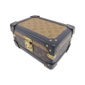 Pre-owned Louis Vuitton Canvas Small Leather Goods Monogram Reverse Coated Jewelry Case