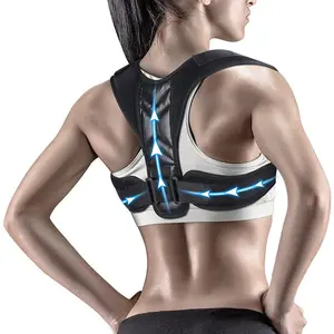 Upper Back Posture Band Belt Braces, Back Correction Band, Back Posture Strap, Clavicle Support, Back Straightener, Anti Hunchback, Shoulder Back Aligner, Shoulder Brace for Men and Women, Comfortable and Adjustable