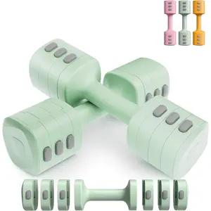 2-in-1 Adjustable Dumbbell Set for Women - 4 Levels (2.2lbs to 12.1lbs) -  Gym Weights for Women at  - Fitness Dumbbells