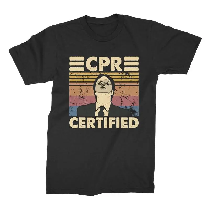 CPR Certified Dwight Dummy Mask Vintage T Shirt, Hoodie, Sweatshirts