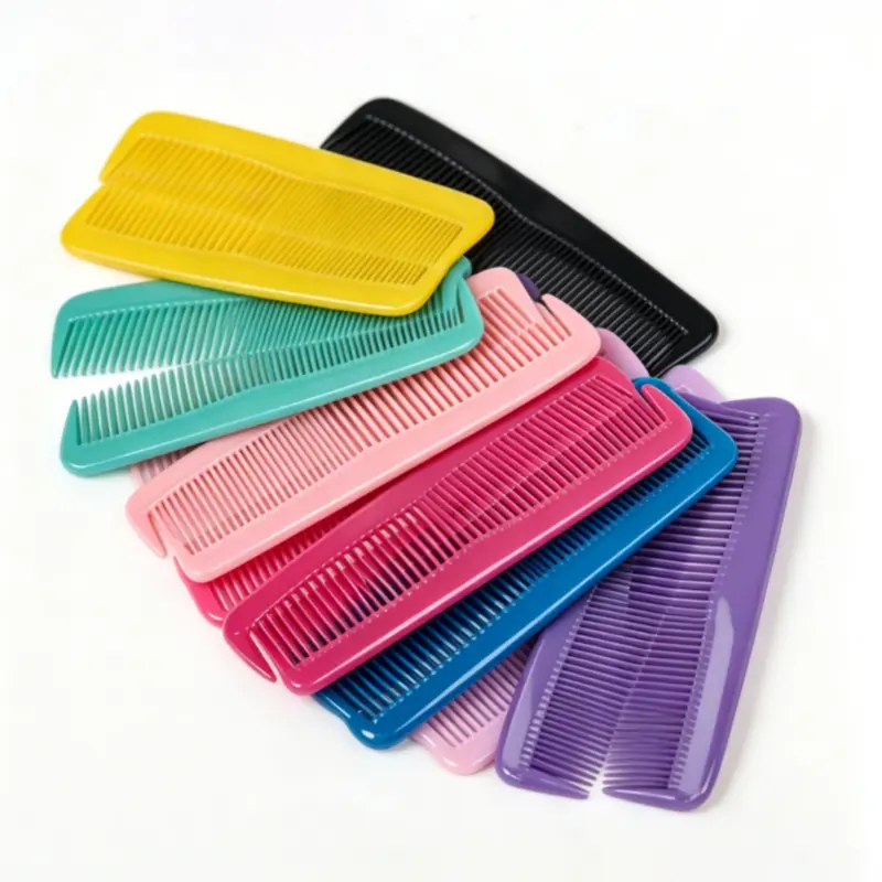 12 Pack Colorful Plastic Hair Combs, 6 Vibrant Assorted Colors 2 Combs Per Color, 12 Black Combs，Anti-Static Fine Tooth Pocket Comb, Smooth Lightweight Styling Hair Comb for Women Men Girls Boys, Ideal for Home Salon Travel School Daily Hair Grooming
