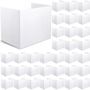 36 count  Boards for Student Desks Bright Colored Classroom Desk Divider Trifold Table Panel  Folders Screen Partition for School Teacher Student Study Test