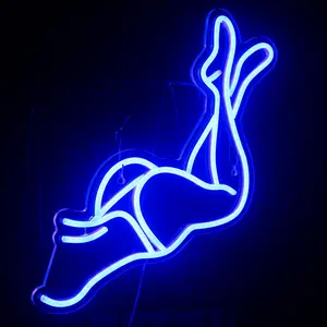 Body Pattern Luminous Wall Mounted Light, USB Powered Novelty Lighting, Wall Decor Light for Beach Vacation, Living Room, Bedroom, Bar, Cabaret, Lounge