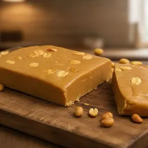 Peanut Nougat with Peanut Halves – Turrón de Maní Cubano con Mitades de Maní - 200 g Sweet Traditional Natural Candy Snack