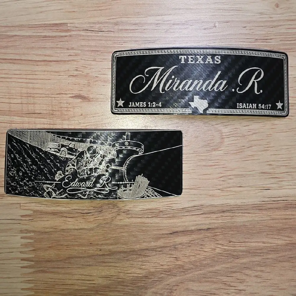 HARD HAT NAME PLATE