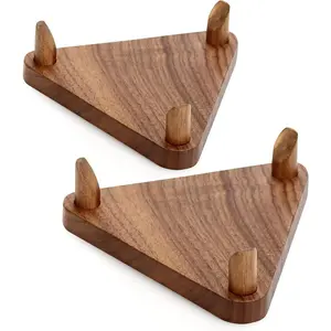 ASD 2 Packs Ball Stand Holder Display Stand for Basketball Football Soccer Holder Rack Autographed Ball Memorabilia Display Case Solid Walnut Wood Made Ball Display Stand shoe rack organizer organizer storage hat organizer shower caddy garage accessories