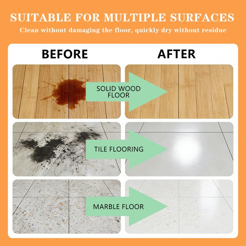 SOPAMI Floor Cleaning Tablets - Safe for Wood Tile Marble Quick Dry No Residue 12 Tablets Lemon Scent