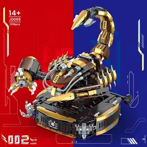 1316pcs Mechanical Scorpion Building Set, DIY Model Kit for Teens and Adults, Collectible Desktop Decoration, Holiday Gift