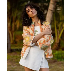 Folk Story 2 Quilted Jacket - Sand