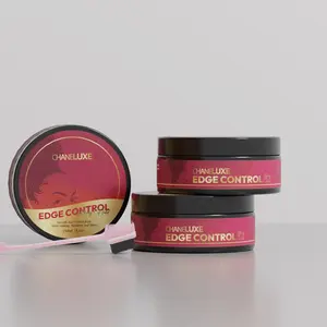 Strong Hold Edge Control Chaneluxe Gel Hair - Strawberry Scented, Nourishing Formula for Healthy Hair, Supports Hair Growth
