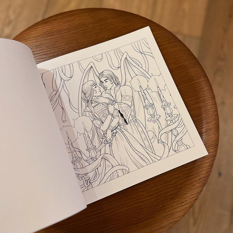 Mythographic Color and Discover: Romantasy: An Artist’s Coloring Book of Fantasy Romance by Weronika Kolinska (Paperback)