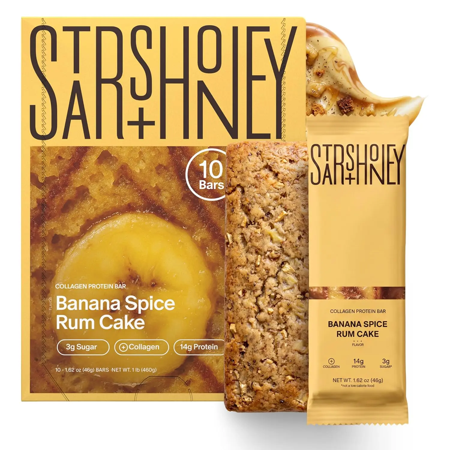 Stars + Honey | The Protein Bar – Banana Spice Rum Cake - All natural ingredients. Gluten Free, Dairy Free, Soy Free and no sugar alcohol sweeteners.