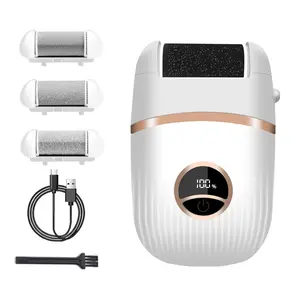 Automatic Callus Remover for Feet, Rechargeable Pedicure Tools for Feet, Electric Foot Callus Remover with 3 Roller Heads 2 Speed, Waterproof Foot File Perfect for Dead Hard Cracked Dry Skin