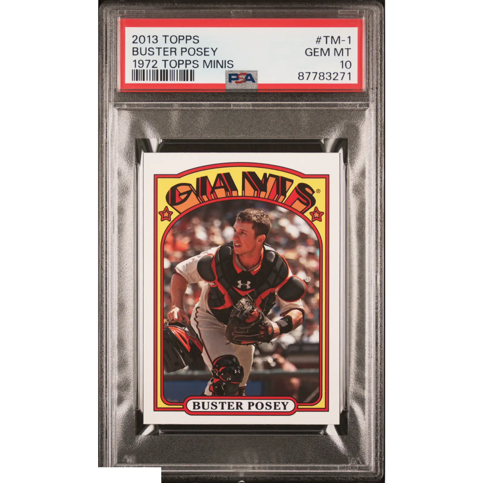 Buster Posey PSA 2013 Topps 1972 Topps Minis Baseball #TM 1 10 87783271