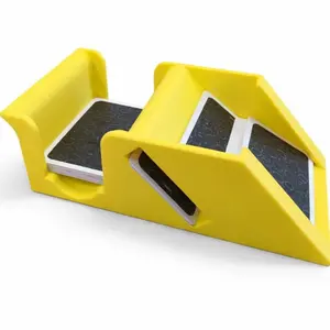 Card Game Deck Holder, Yellow Tabletop Organizer