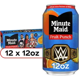 Minute Maid Fruit Punch, Made W/ Real Fruit Juice 12 x 12 fl oz Free Shipping!!!