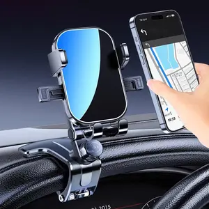 1800° Rearview Mirror Phone Holder for Car Dashboard - 360° Rotating and Retractable Mobile Phone Mount for Cars Rear View Mirrors, Adjustable GPS Holders for Auto Visor