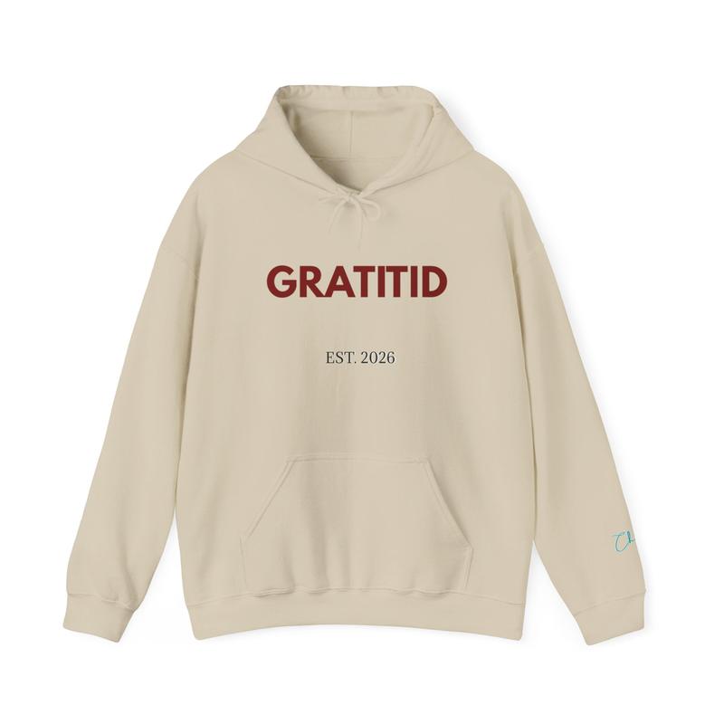 "GRATITID 1012" Hoodie - Unisex Heavy Blend Design by CHENÈT