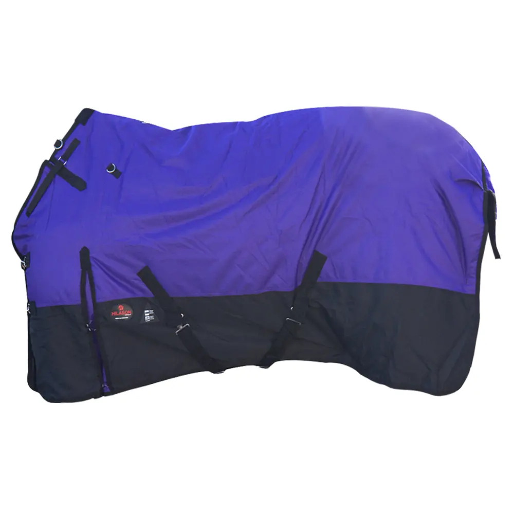 36 in HILASON 1200D Waterproof Turnout Miniature Horse Winter Blanket Purple with Black | Yearling Blankets Donkey
