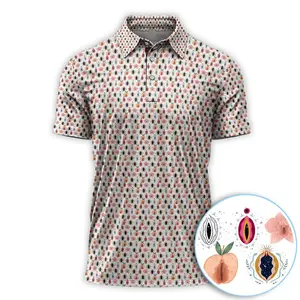 Performance Outdoor Polo | Abstract Floral Art Pattern Golf Polos | Crazy Golf Shirt For Men, Funny Golf Gift For Golfer.