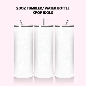Kpop Fans 20oz Personalized Tumbler Water Bottle for Idol Enthusiasts with Straw Included
