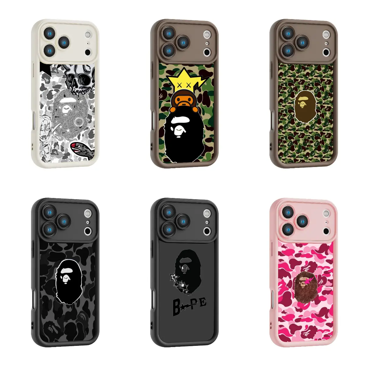 Bape Protective Camo Streetwear Phone CaseSuitable for iPhone 17/16/15/14/13/12/11 ProMax/Plus.Stairway of the Heavenly Eye