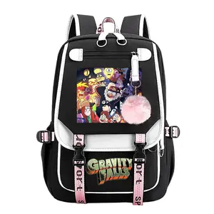 Gravity Falls Trendy Youth Backpack – Travel & School Bag,Laptop Backpack  Perfect for Commuting, Camping & Daily Use, Durable Large-Capacity Design, Best Gift for Boys & Girls 11.4''*18.1''