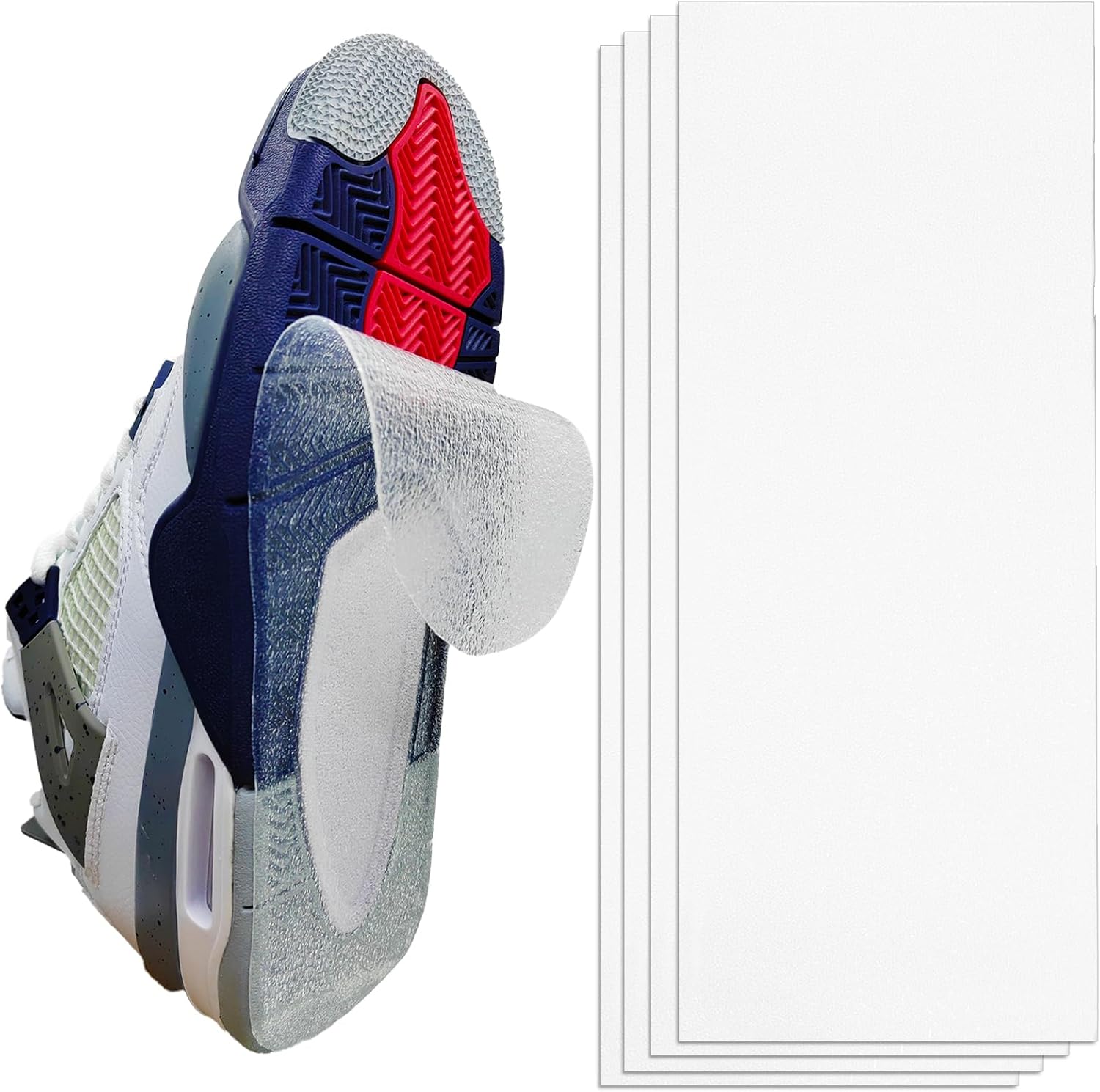 2 Pack Sole Protector for Sneakers | Transparent Anti-Slip Shoe Sole Guards | Durable Shoe Bottom Cover for Sneakers & Heels | Waterproof Shoe Saver