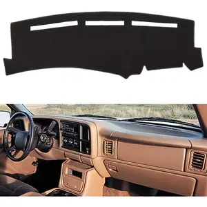 Dashboard Cover for Chevrolet Silverado 1500 2500 3500 1999-2006 Avalanche Chevy Tahoe Suburban  Sierra Yukon Dash Cover Mat(Premium Carpet, Black)