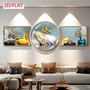 3PCS Wall Decor Living Room, Framed Decorative Paintinglight, , Crystal Surface Decorative Painting Set, Victorian Style Wall Decor Suitable for Living Room Bedroom Perfect for Easter, Hanukkah, Thanksgiving, Wall Decor