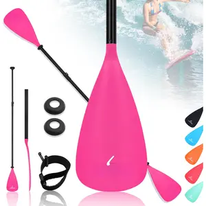 SUP Paddle 4- Adjustable Kayak Paddle Floating Lightweight Paddle Board Oar with  Alloy Shaft and 2 Nylon   Price Based on Our 3 Million Sets Per Year 500 bought monthly