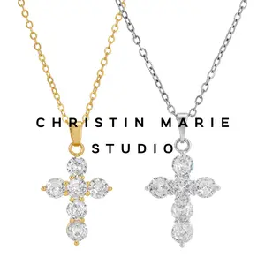 Crystal Cross Necklace