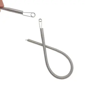 2pcs Flexible Threading Tool, A Multifunctional Spring Eyelet Inserter for Clothing, Elastic Bands, and Lace Weaving Assistance.