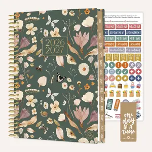 2026-27 Soft Cover Planner, 5.5" x 8.25" | Butterfly Garden