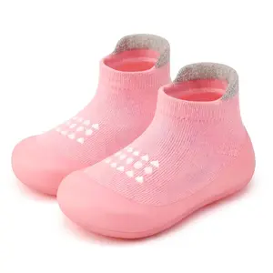 Baby Sock Shoes for Infant Walking,  Breathable Slippers for Boys and GirlsSoft Rubber Sole Non-Slip Toddler Sneakers
