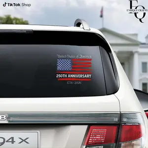 USA 250th Anniversary Car Window Decal Sticker
