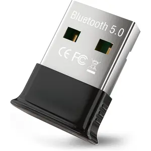 USB  Adapter for PC (BT5.0, Plug & Play  Dongle Receiver for Ubuntu, Windows 11/10/8.1) - Works with Laptops, Headsets, Speakers, , Keyboard, Printers, Gaming Controllers