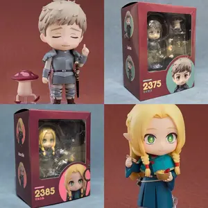 Anime Delicious in Dungeon Laios Marcille Joint mobility Q-version Action Figure PVC Model doll Toy Desk Decor Gifts boxed