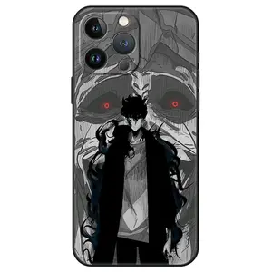 Solo Leveling phone case Sung Jinwoo cover for iPhone 14 13 12 11 Pro Max 7 8 Plus XR SE Accessories Durable Anime Protection Casing Smartphone Screen Protector Handheld Protective Shockproof Devices Cellphone