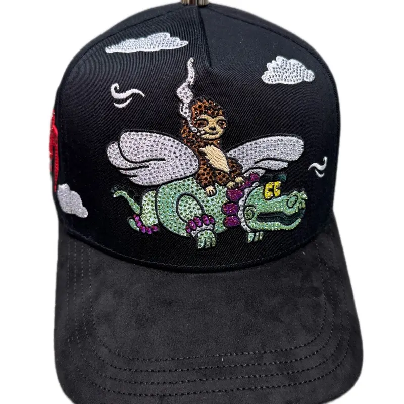 Hat CT X Sad Boy La Office BLK Crystals