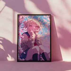 Himiko Toga Anime Print My Hero Academia Poster Kawaii Wall Decor Otaku Gift Japanese Manga Art Aesthetic Room Decor MHA Art