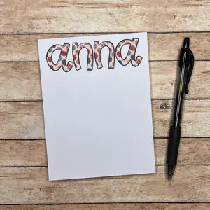 4.25x5.5 Boho Smiley Custom Tear-Away Notepad