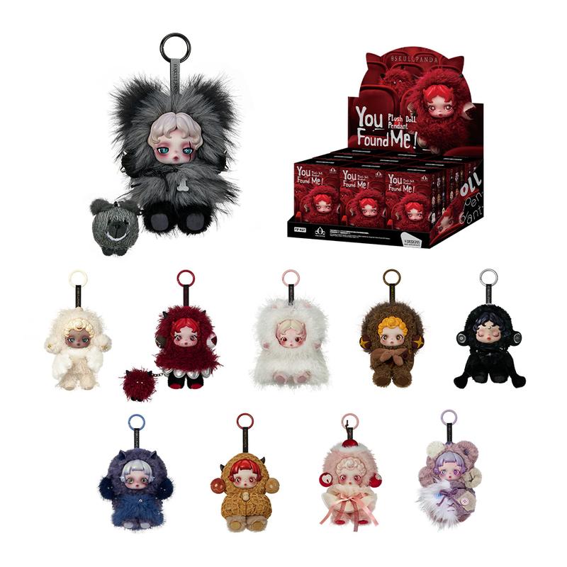 POP MART SKULLPANDA You Found Me! Series Plush Doll Pendant, Blind Box