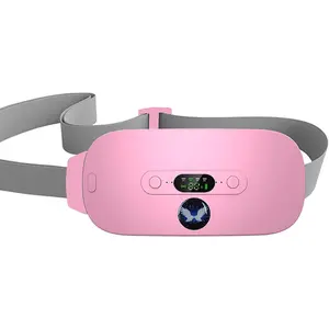 Portable Cordless Heating Pad, Electric Waist Belt Device, Fast Heating Pad with 3 Heat Levels and 4 Massage Modes, Back or Belly Heating Pad, Gifts for Her, Women and Girl fit