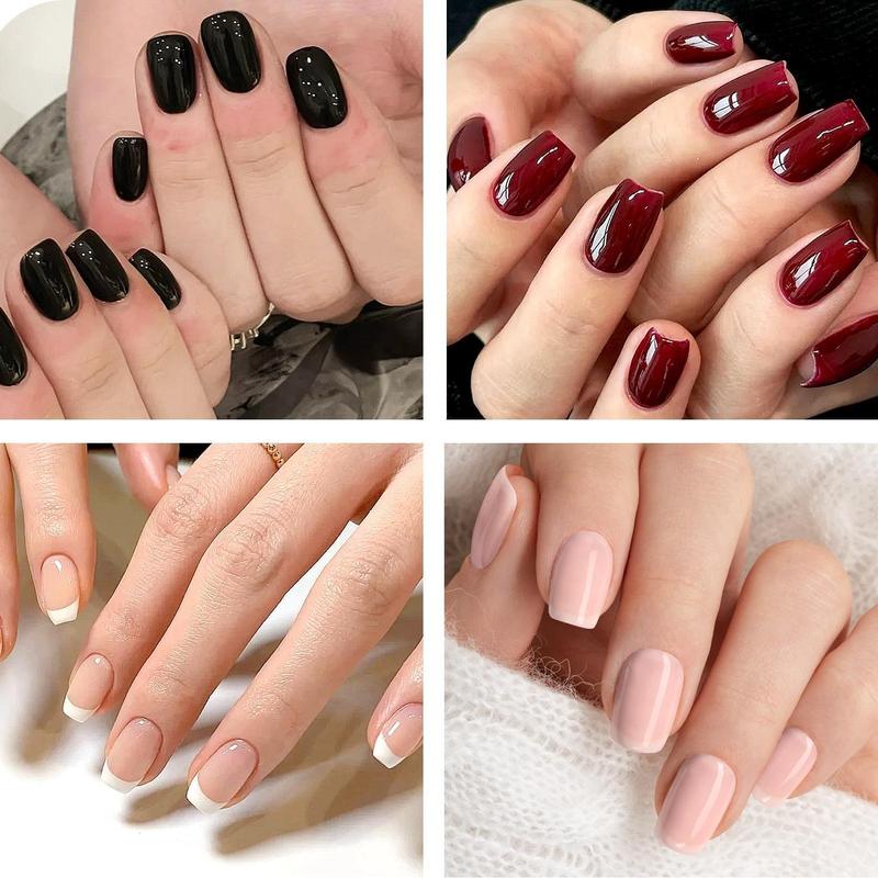 Semi Cured Gel Nail Strips | UV Light Required | Salon-Quality Finish | Easy Apply & Long-Lasting Wear